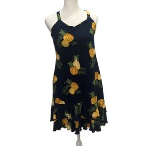 Like new navy blue pineapple dress